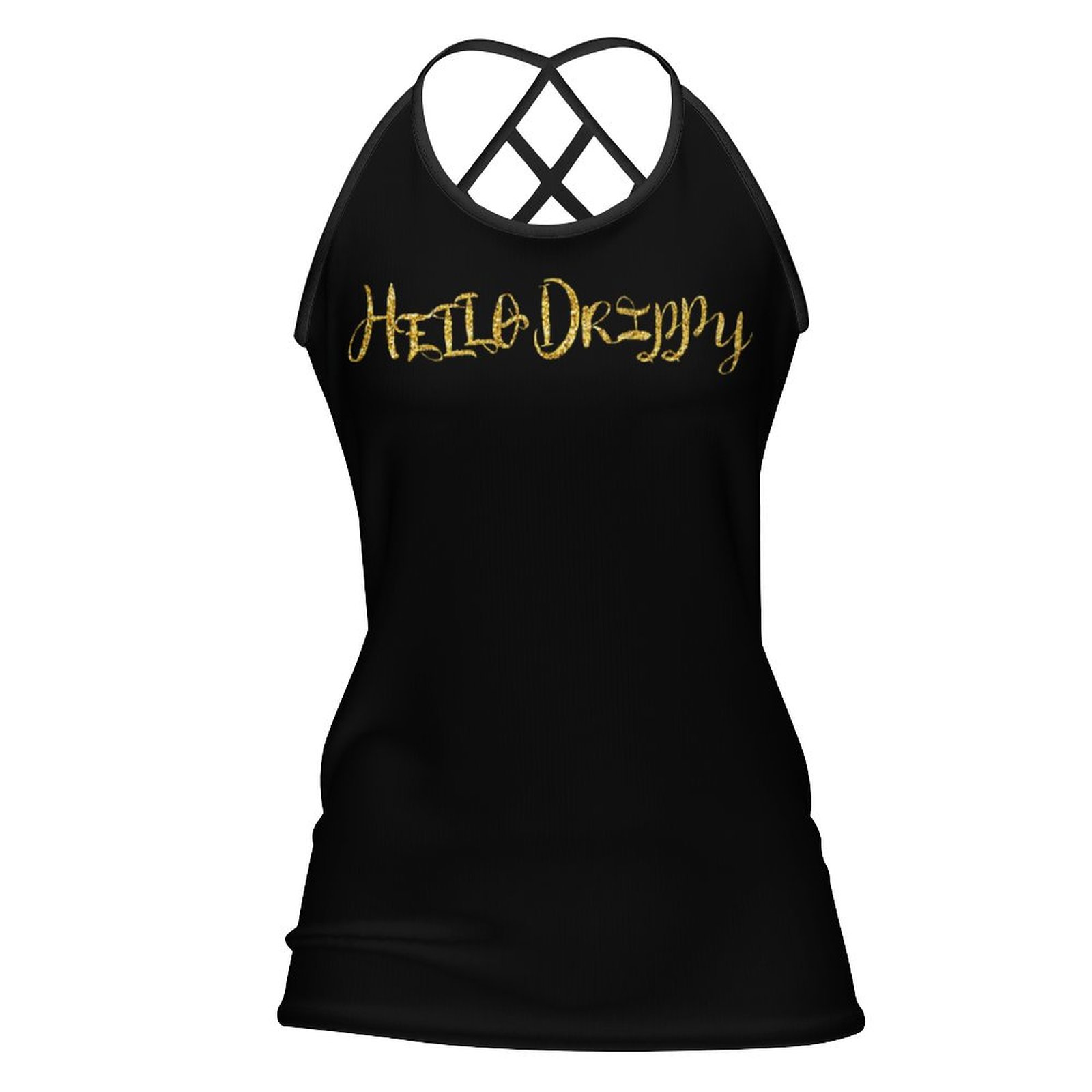 HelloDrippy® Criss-Cross Open Back Tank Top