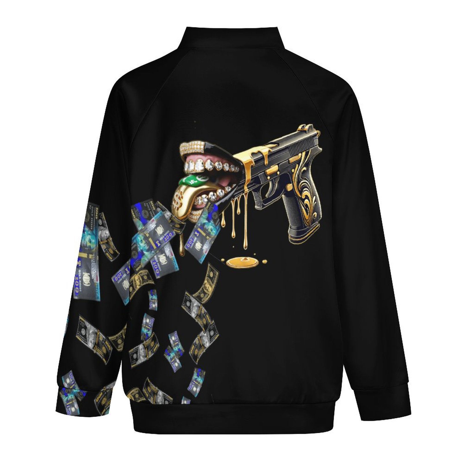 LoudMouth Crew-neck Zipper Cardigan - Image 3