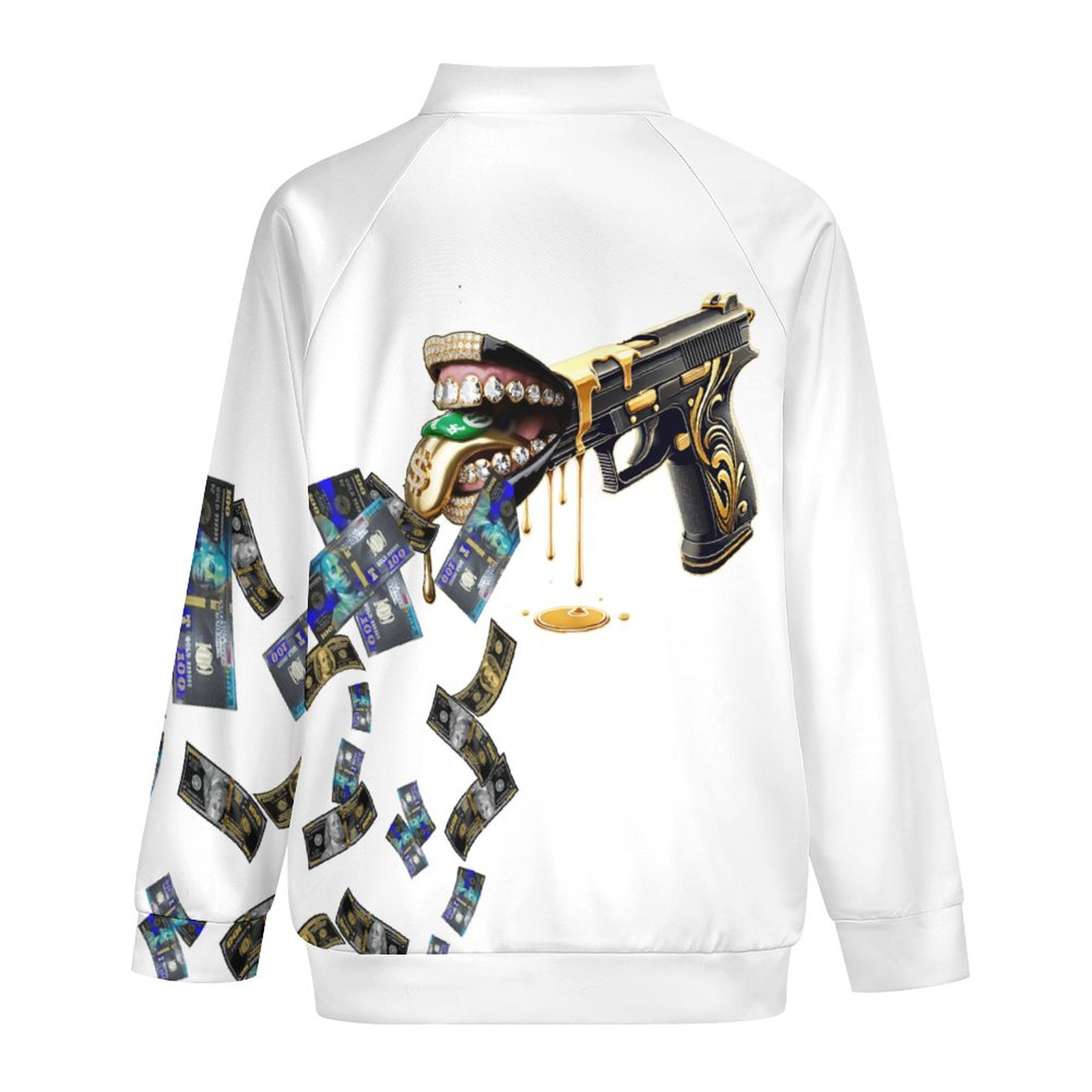 LoudMouth Crew-neck Zipper Cardigan - Image 4