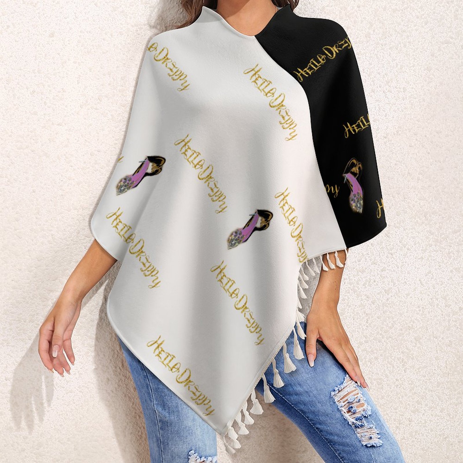 Barely-There Fringed Cape - Image 9