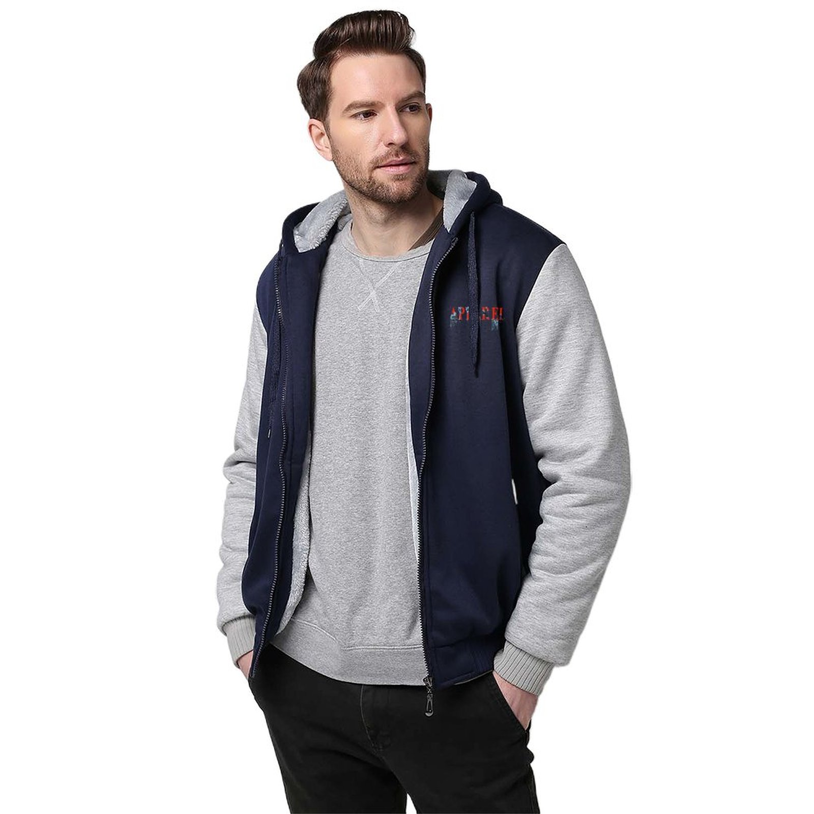 Drippy Mouth Fleece Lined Zipper Hoodie - Image 6