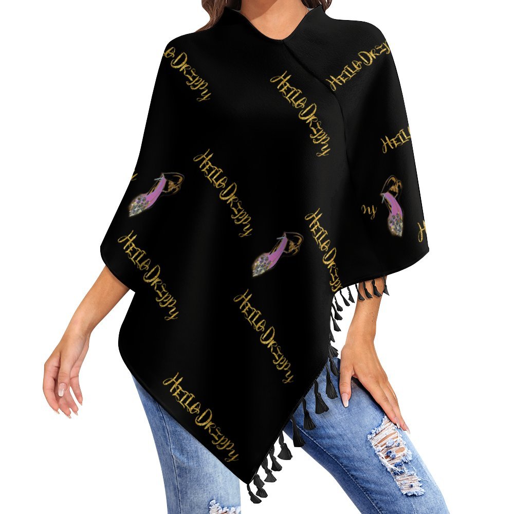 Barely-There Fringed Cape