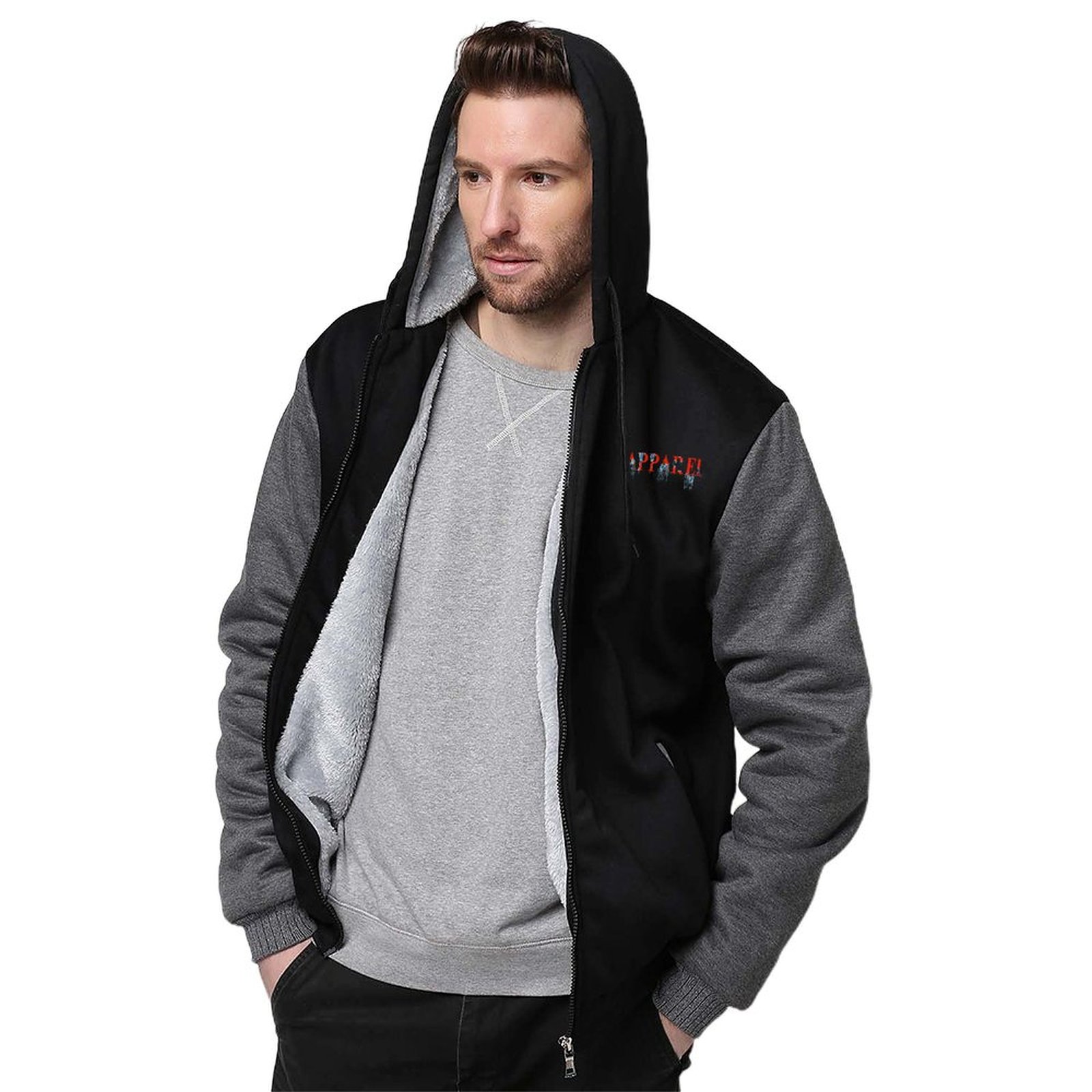 Drippy Mouth Fleece Lined Zipper Hoodie - Image 5