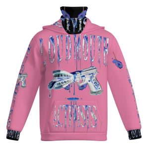 LOUDMOUTH ACTIVISTS© PINK MASKUP HOODIE