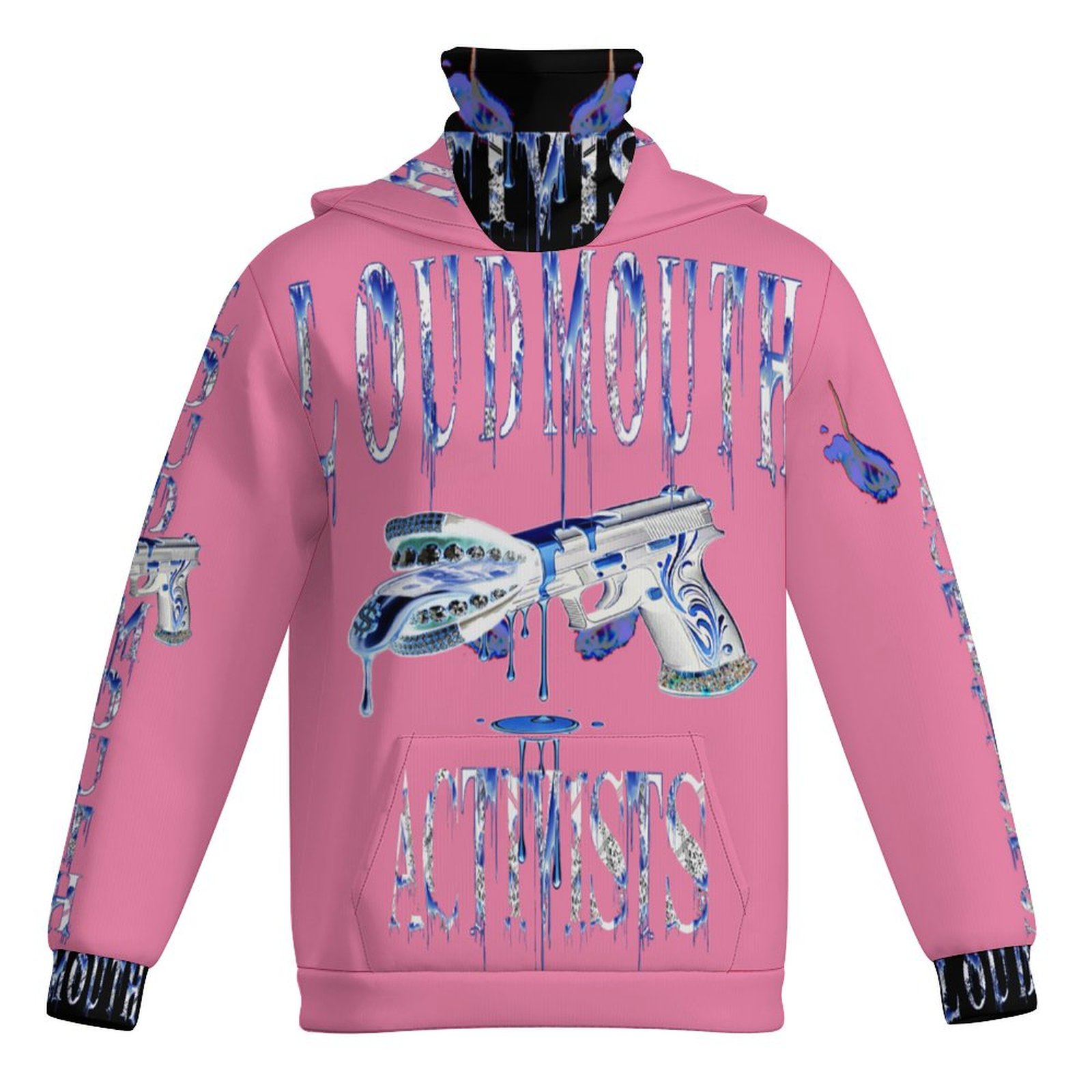 LOUDMOUTH ACTIVISTS© PINK MASKUP HOODIE
