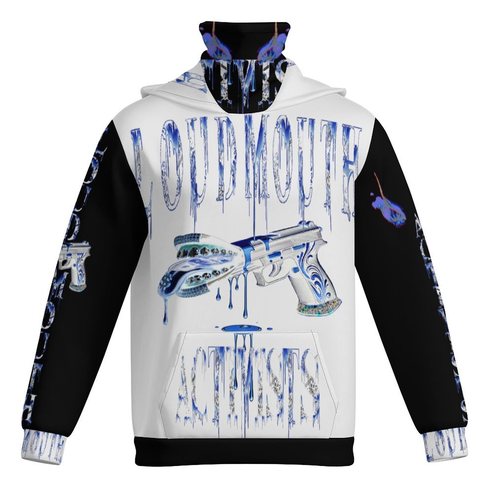 LOUDMOUTH ACTIVISTS© EYESEE WHYTE MASKUP HOODIE