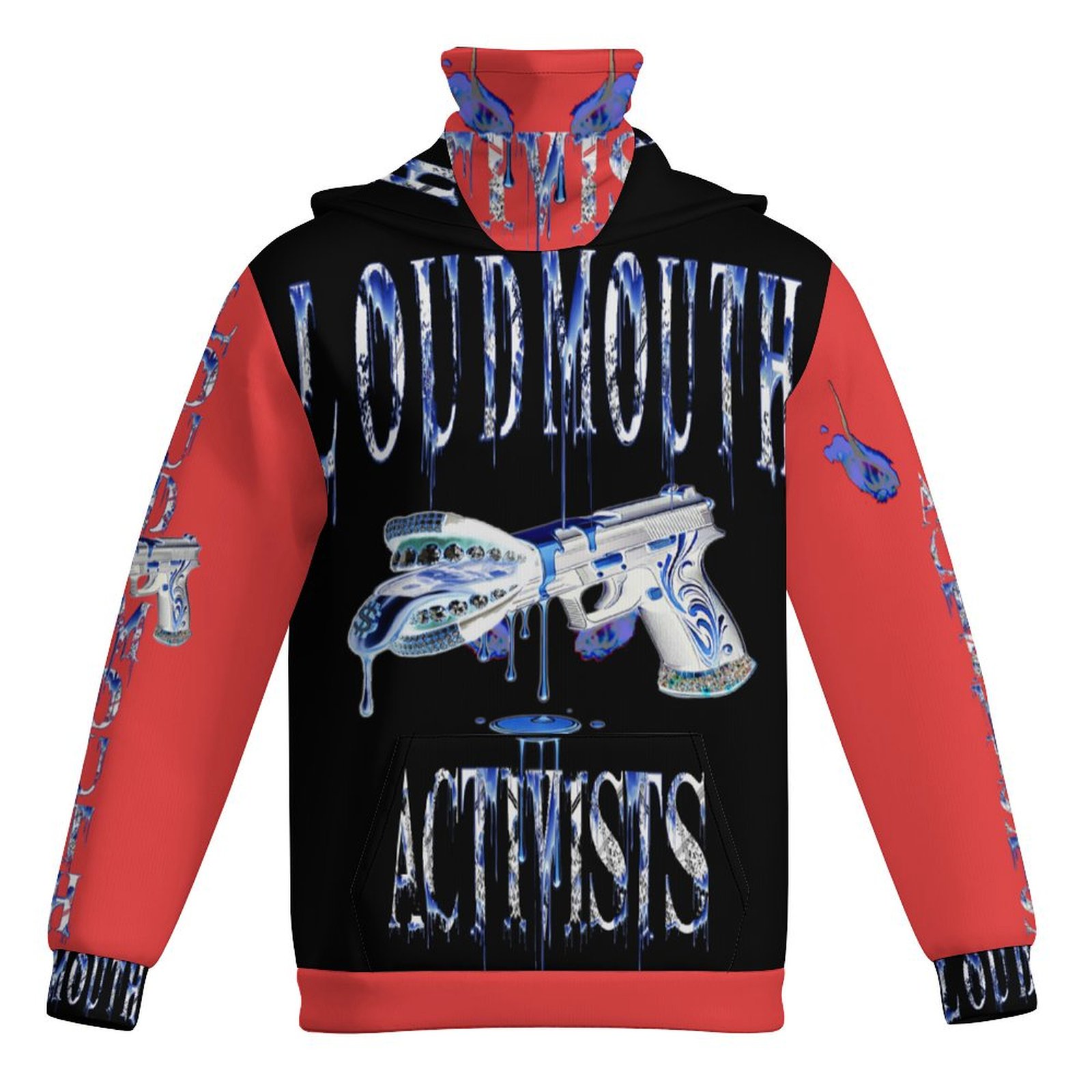 LOUDMOUTH ACTIVISTS© RED MASKUP HOODIE
