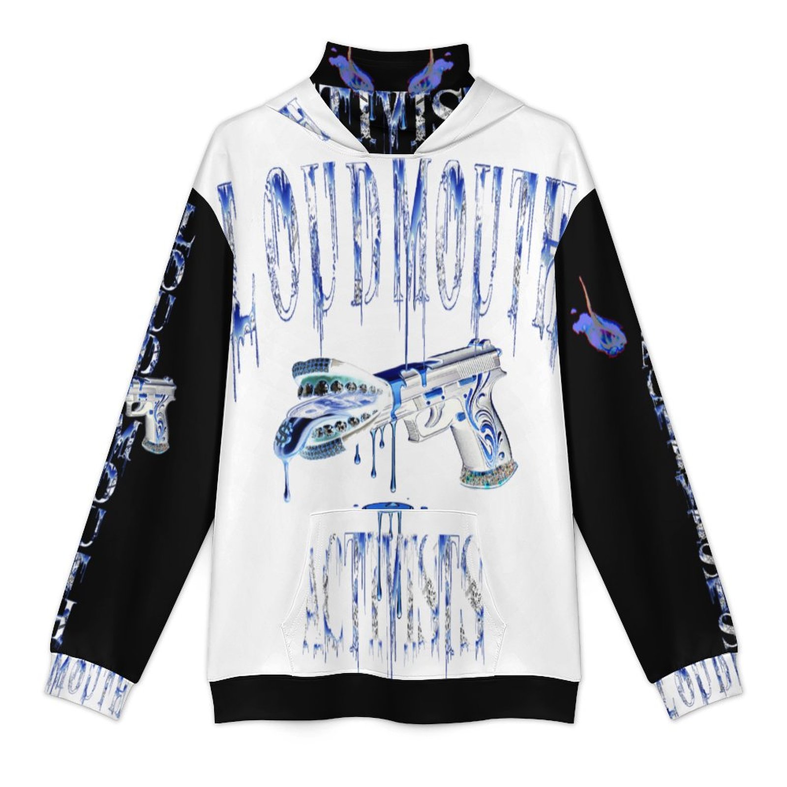 LOUDMOUTH ACTIVISTS© EYESEE WHYTE MASKUP HOODIE - Image 3