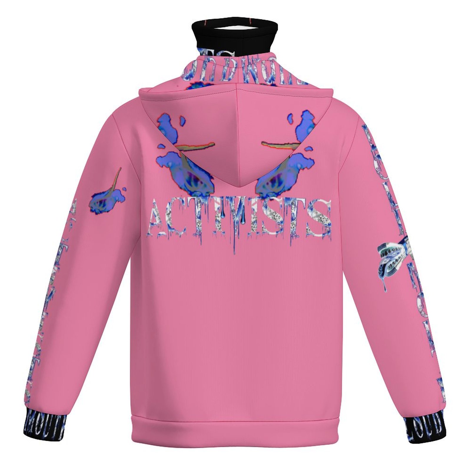 LOUDMOUTH ACTIVISTS© PINK MASKUP HOODIE - Image 2